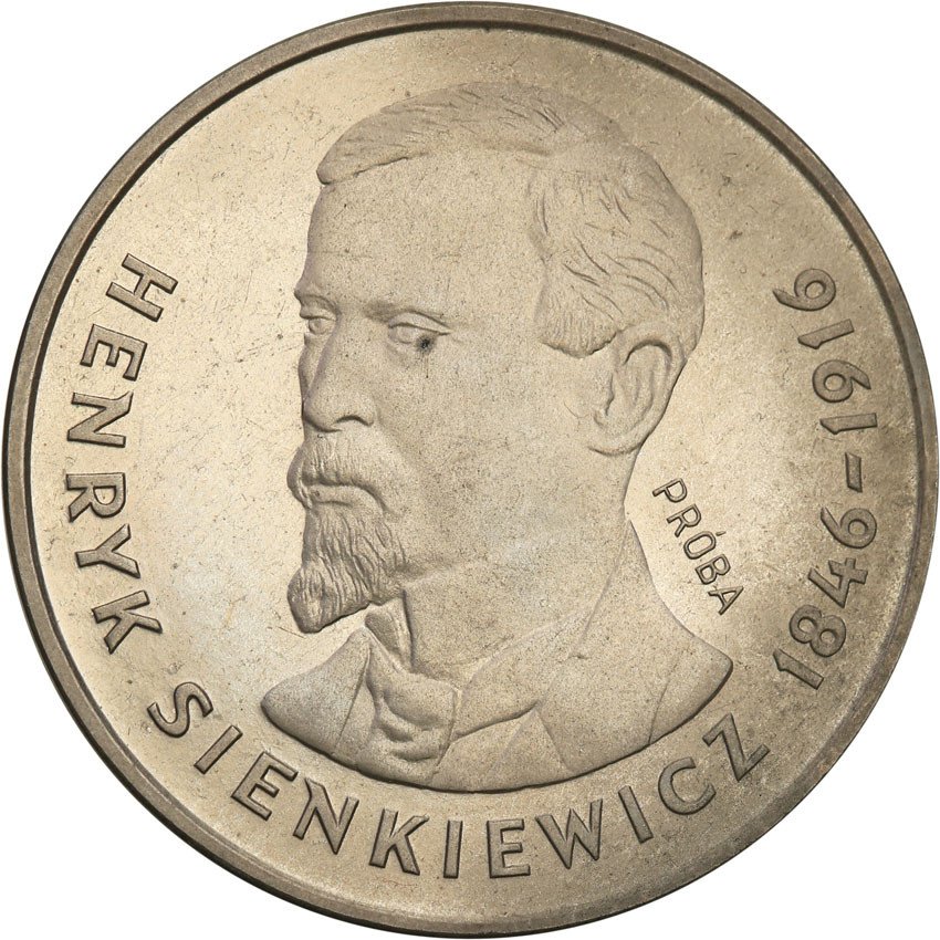 PRÓBA Nikiel 100 złotych 1977 Sienkiewicz